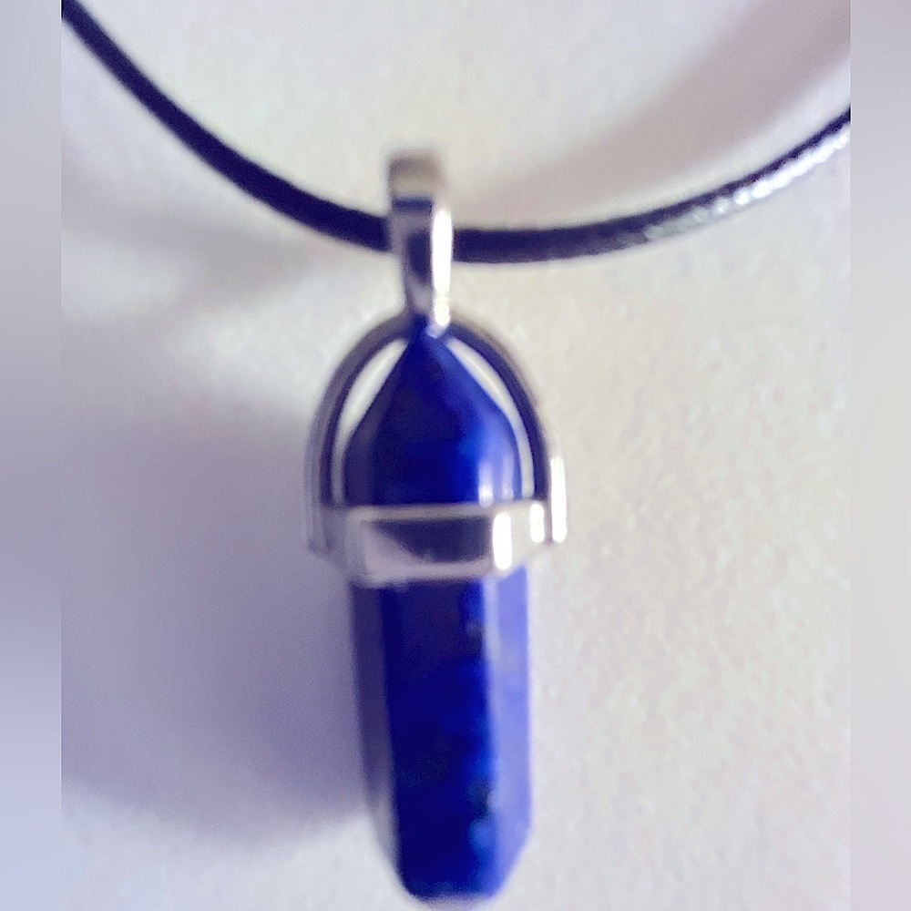 ❌Not for Sale Gifted w sale to dc Necklace Lapis Lazuli blue stone point pendant